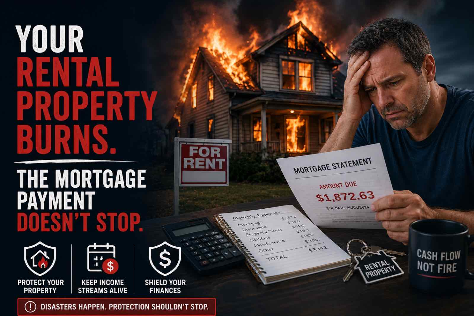 Your Rental Property Burns. The Mortgage Payment Doesn’t Stop