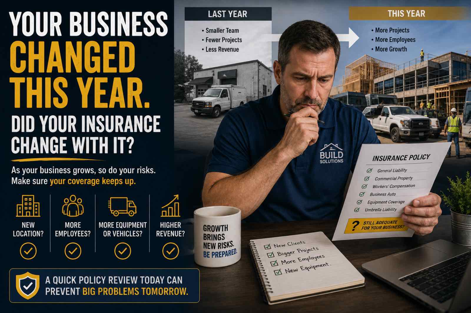 Your Business Changed This Year. Did Your Insurance Change With It?