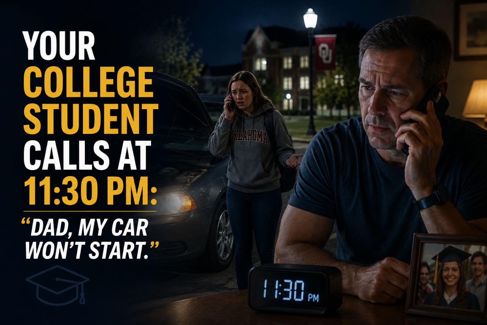 Your College Student Calls at 11:30 PM: “Dad, My Car Won’t Start.”