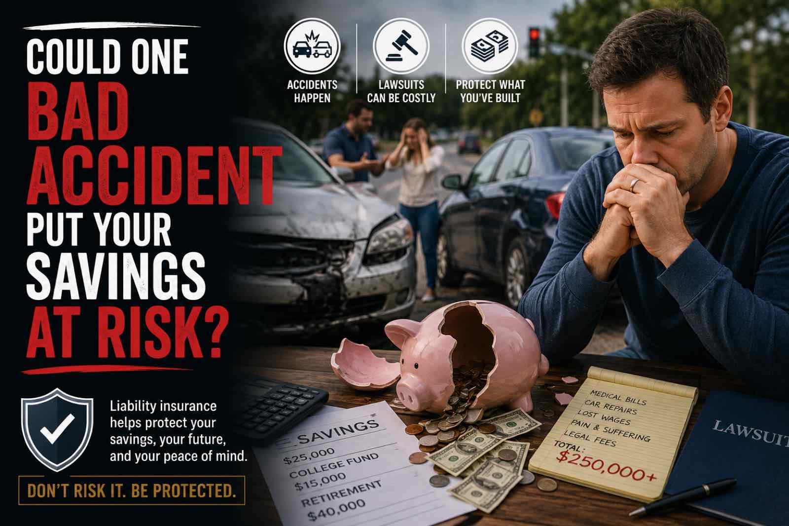 Could One Bad Accident Put Your Savings at Risk?