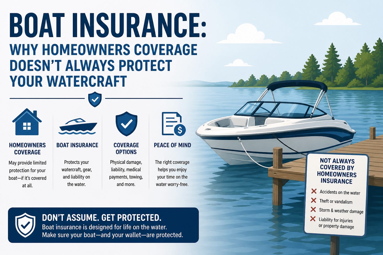 Boat Insurance: Why Homeowners Coverage Doesn’t Always Protect Your Watercraft