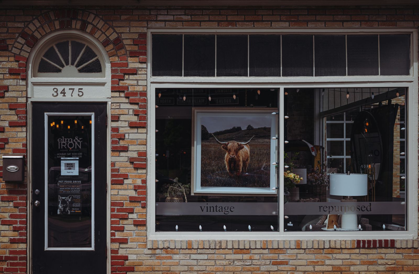 The brick storefront of a small local business